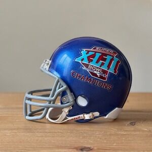 NY Giants Super Bowl XLII Championship Mini Helmet NFL Football